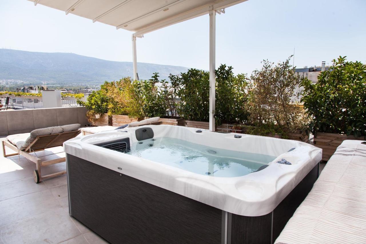 Gorgeous Penthouse With Private Jacuzzi And Amazing View! Apartamento Atenas Exterior foto