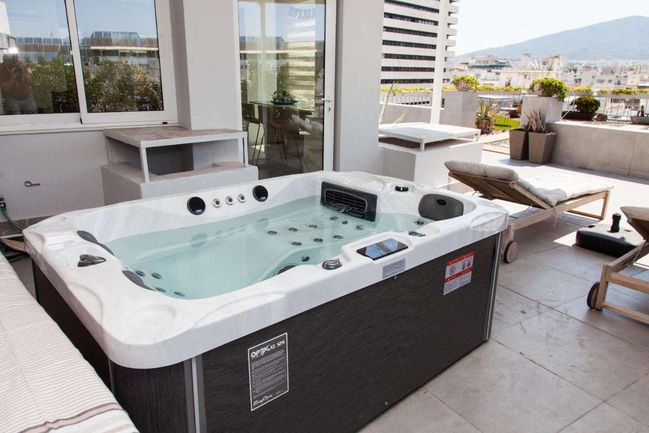 Gorgeous Penthouse With Private Jacuzzi And Amazing View! Apartamento Atenas Exterior foto